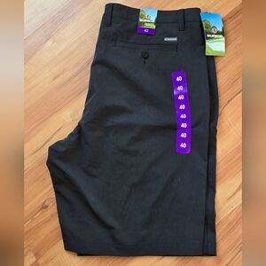 NWT Sunice Activetech Fabric Performance Shorts Black US40